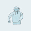 Hoodie - Blue, No